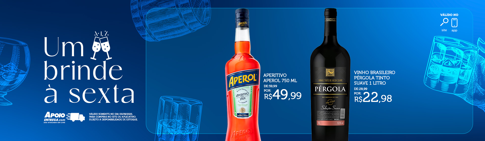 Um brinde à sexta 05/09